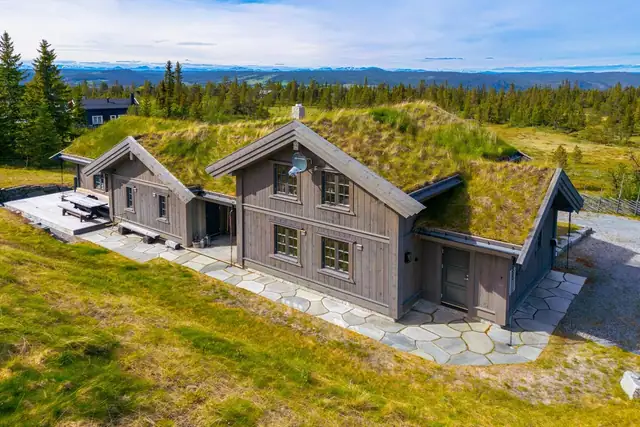 Nydelig utsikt mot langfjell nord i Ål og Hemsedal