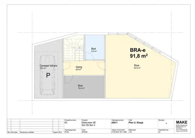 Plan U. Etasje