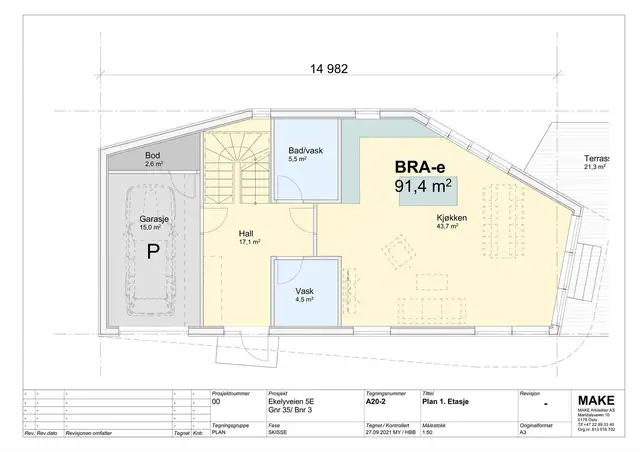 Plan 1. Etasje