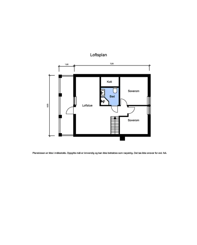 Plantegning loft