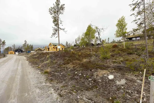 Turuhaugen ligger inntil skitrekkert og med flott utsikt