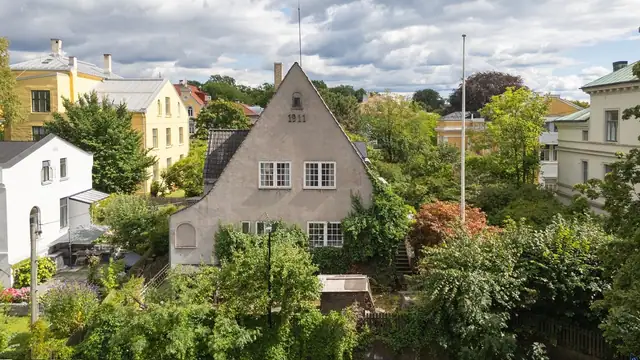 Boligen er en verneverdig perle i et av Oslos mest ettertraktede og historiske villastrøk på Fagerborg