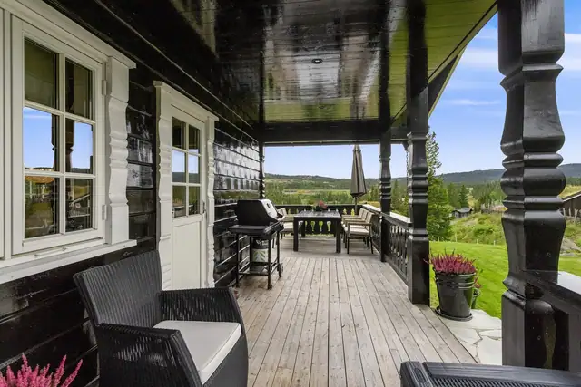 Her kan man slappe av og nyte solfylte dager i fjellheimen