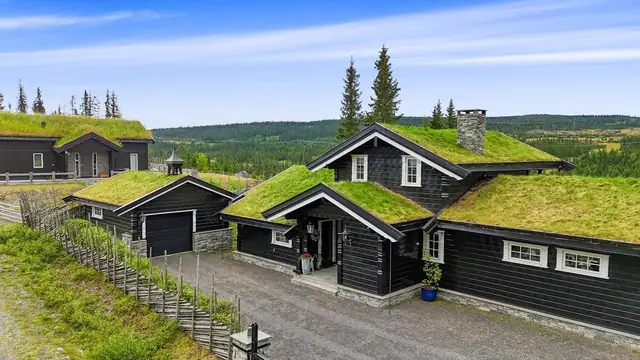 Dette er en lekker familiehytte fra 2008 med solrik og idyllisk beliggenhet på Skeikampen!
