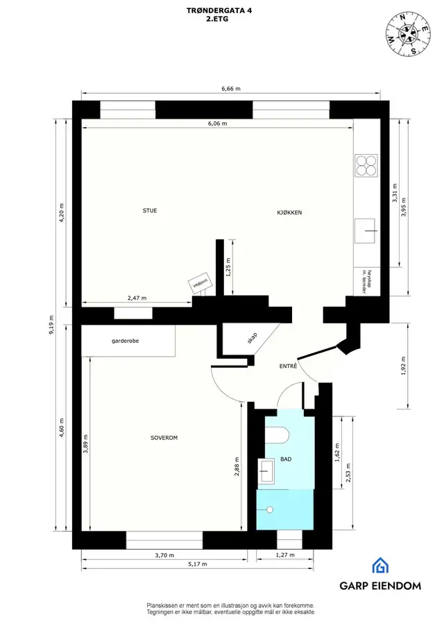 Plantegning 2. etasje