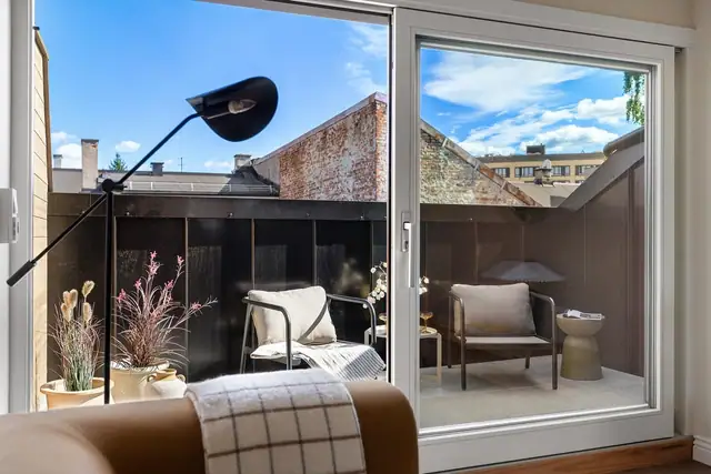 Leiligheten har balansert ventilasjon.