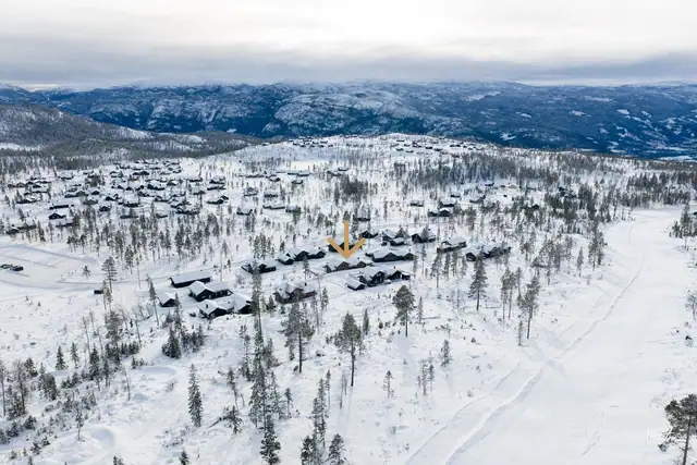 Fin tomt med fantastisk utsikt over fjellmassivene i Hallingdal.